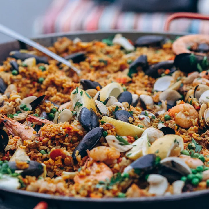 Паэлья с морепродуктами с мастер-класса